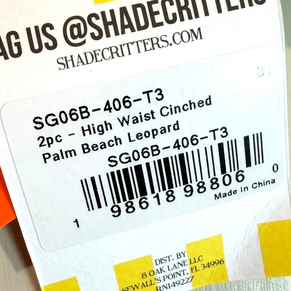 Shade Critters Swimsuit Girls 3T Pink Green Palm Beach Leopard Tropical Beach